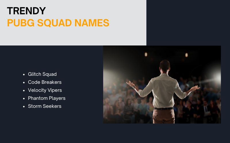 Trendy PUBG Squad Names