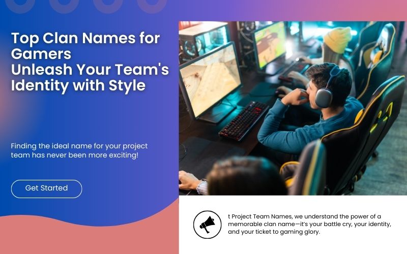 Top clan names for gamers – stylish and unique team names