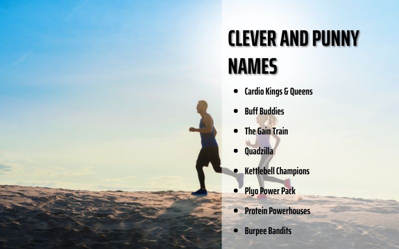 Clever and pun-filled workout group names for fitness projects