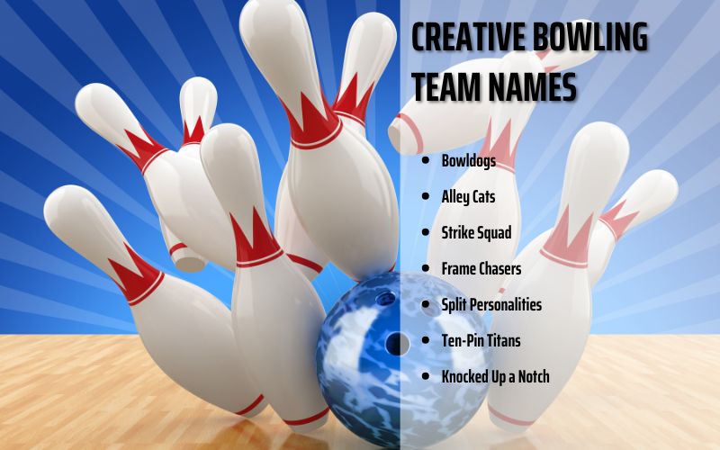  A creative bowling team logo on display at a tournament.