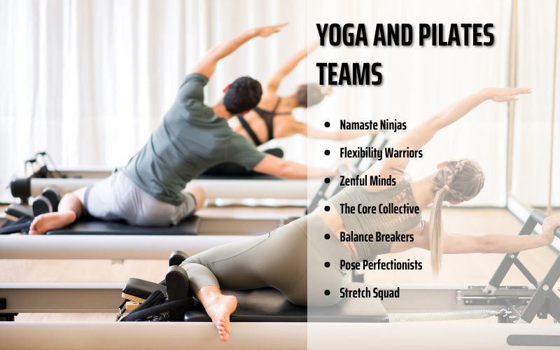 Creative workout group names for yoga and pilates enthusiasts.